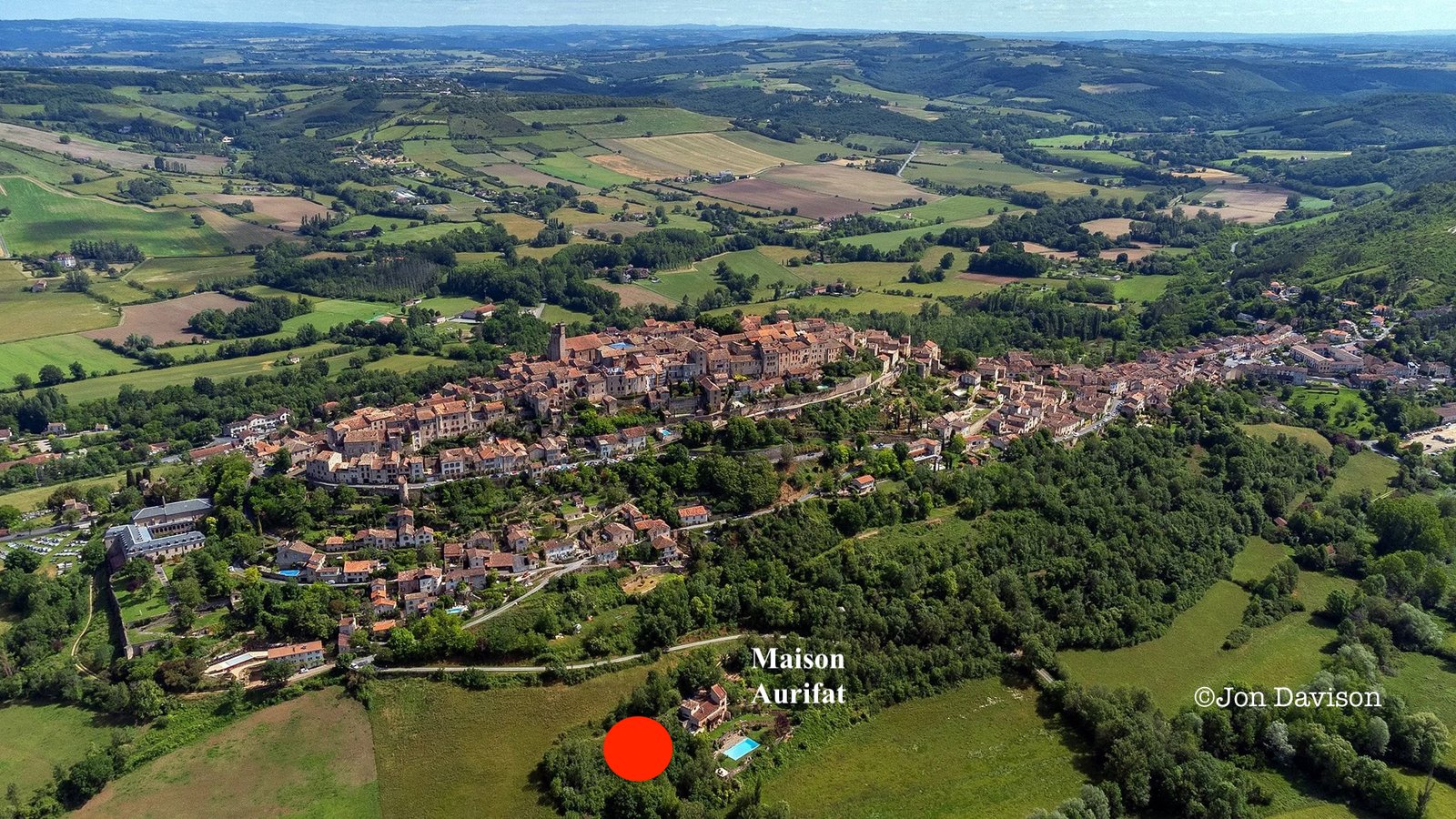 Photo par Jon Davison de la position de la Maison Aurifat