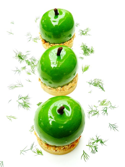 Tarte aux pommes vertes et aneth